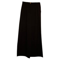 Retro Chanel Back Wool Crepe Trousers
