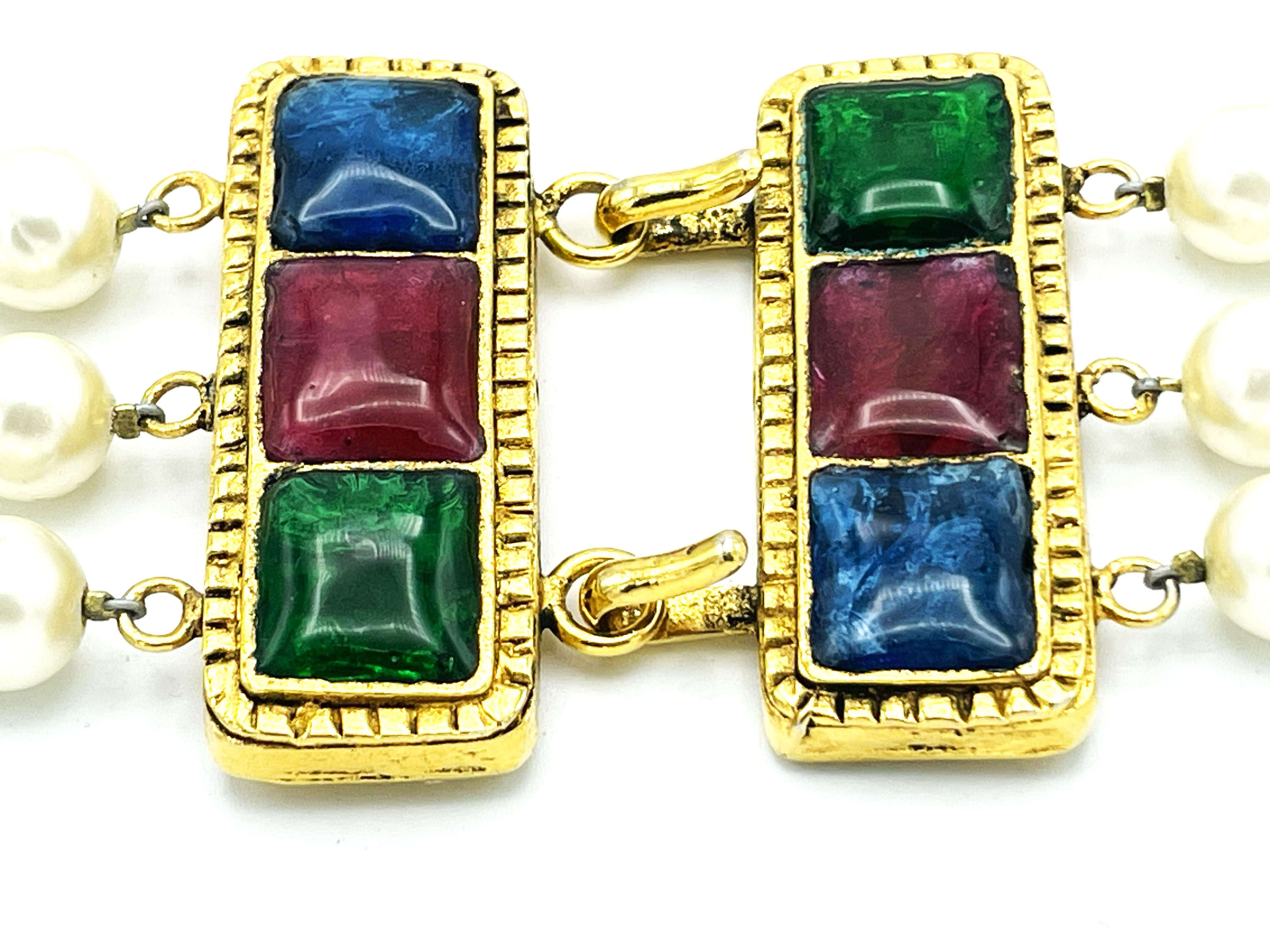 Vintage Chanel belt made by Robert Goossens and House of Gripoix 24 k. golld pl For Sale 6