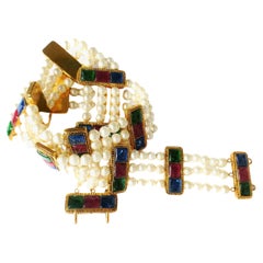 Vintage Chanel belt made by Robert Goossens and House of Gripoix 24 k. golld pl