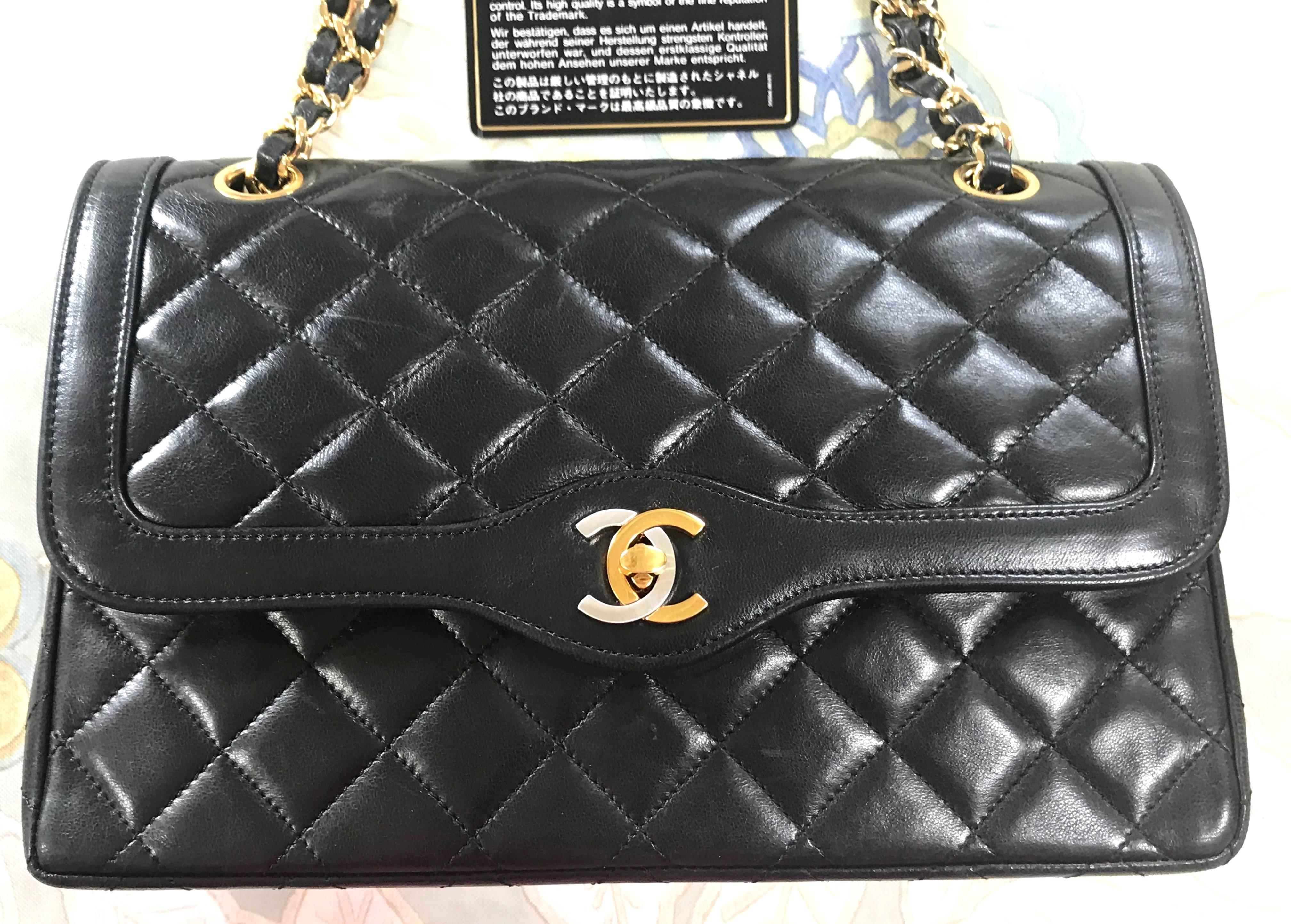 chanel bag gold and silver chain
