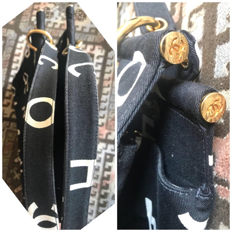 Chanel Stitch Canvas Tote CC · INTO