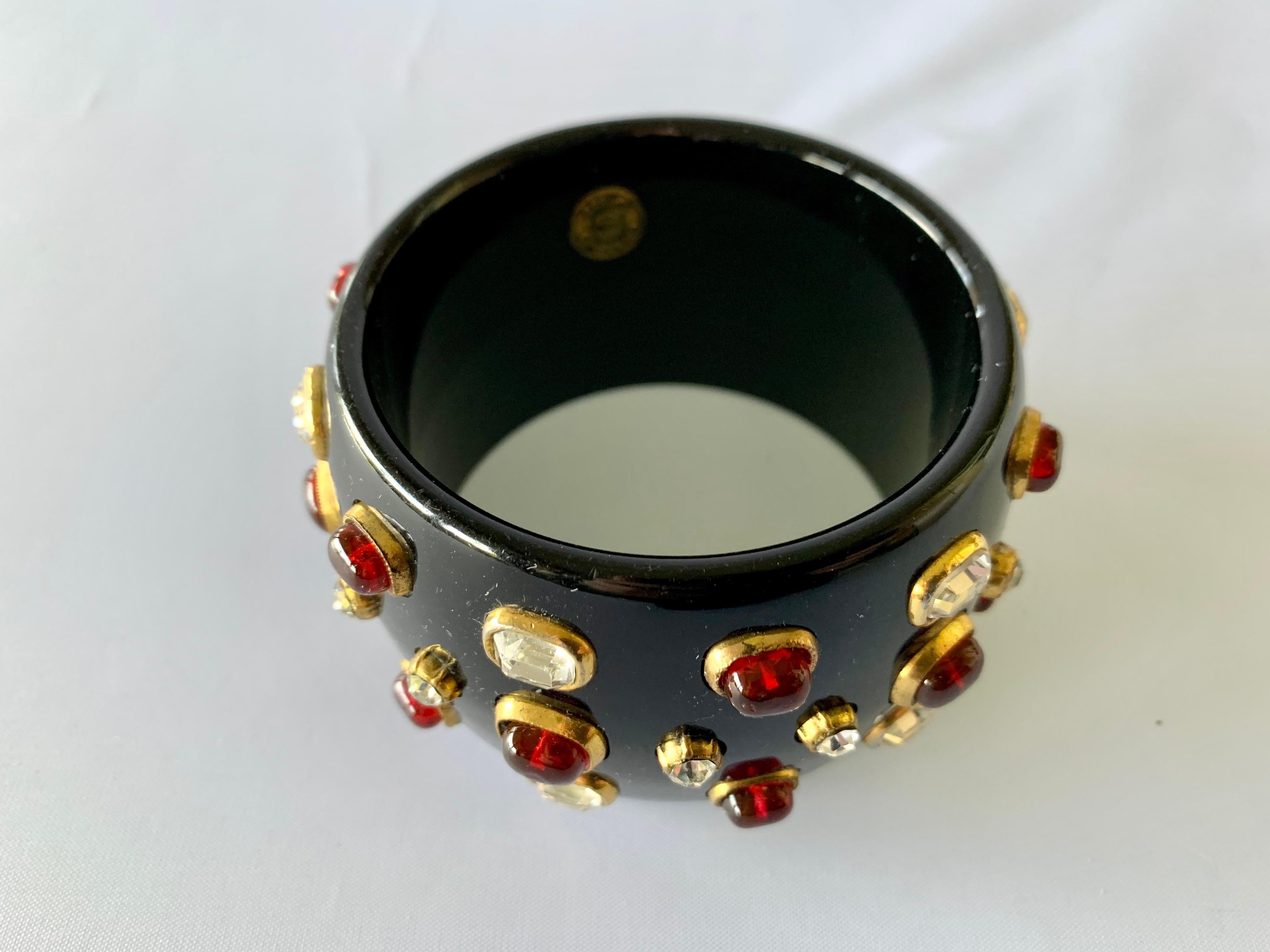 chanel black bracelet