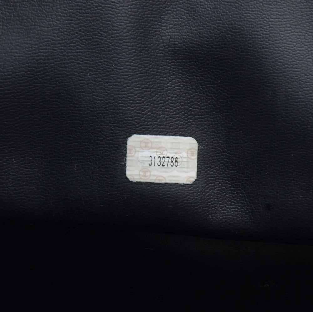 Vintage Chanel Black Lambskin Leather Medium Shoulder Tote Bag  4