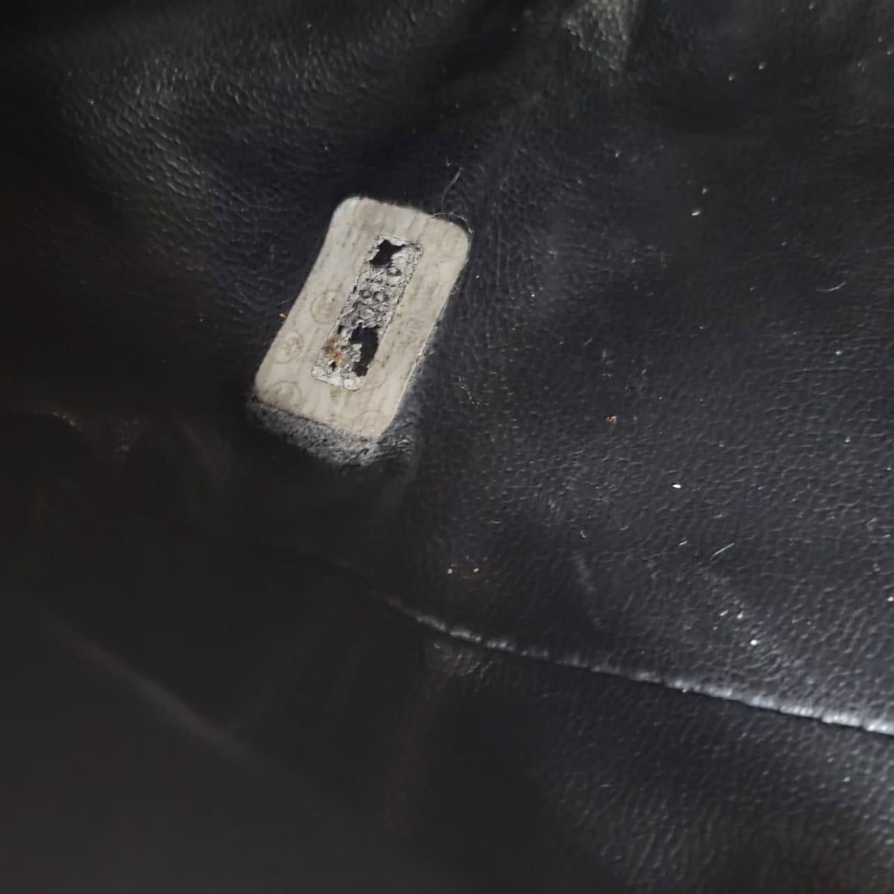 Vintage Chanel Black Lambskin Timeless CC Drawstring Hobo Shoulder Bag 14