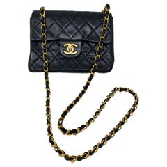 Vintage Chanel Black Mini Bag 