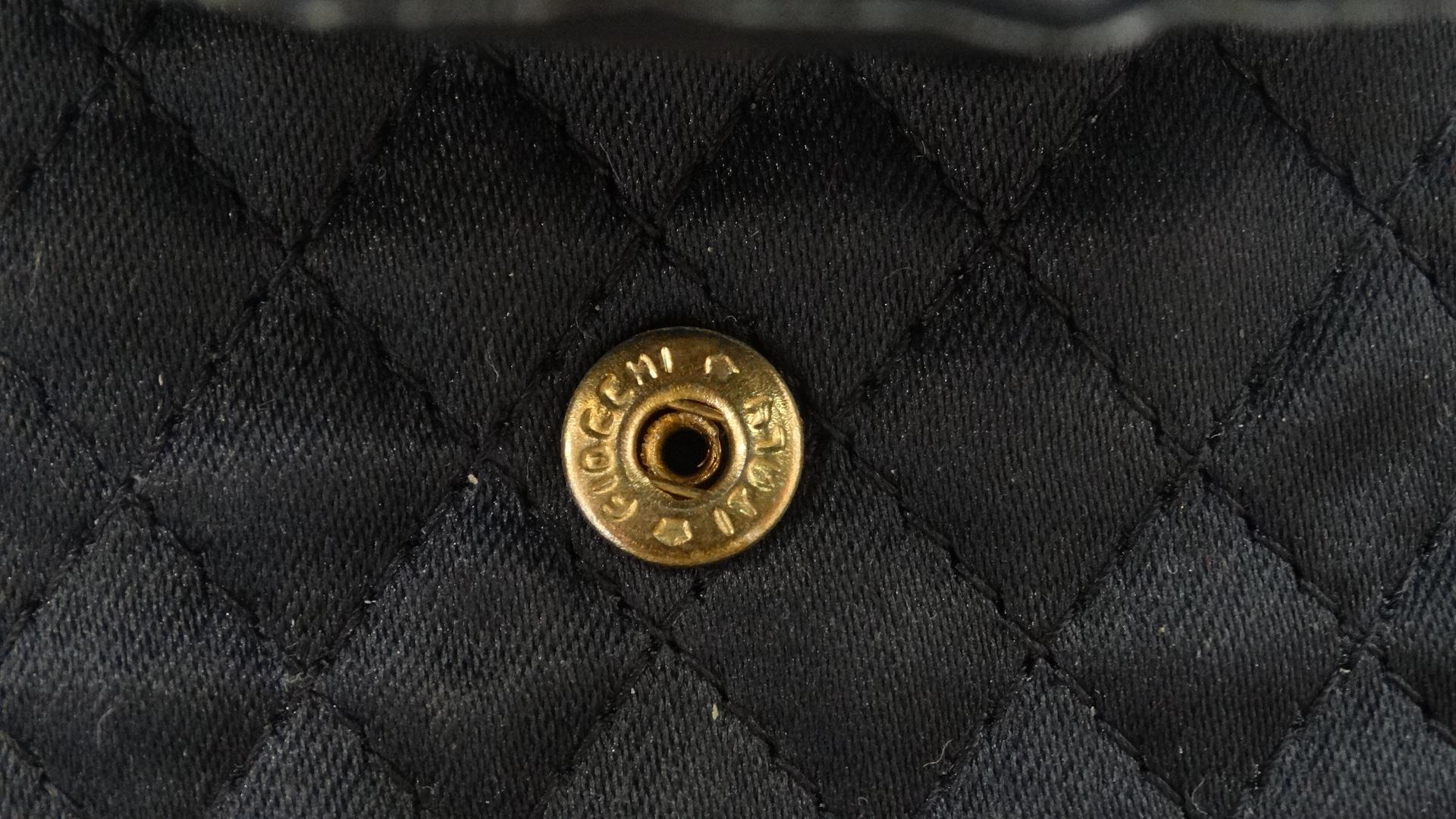 Vintage Chanel Black Satin Mini Necklace Bag  3