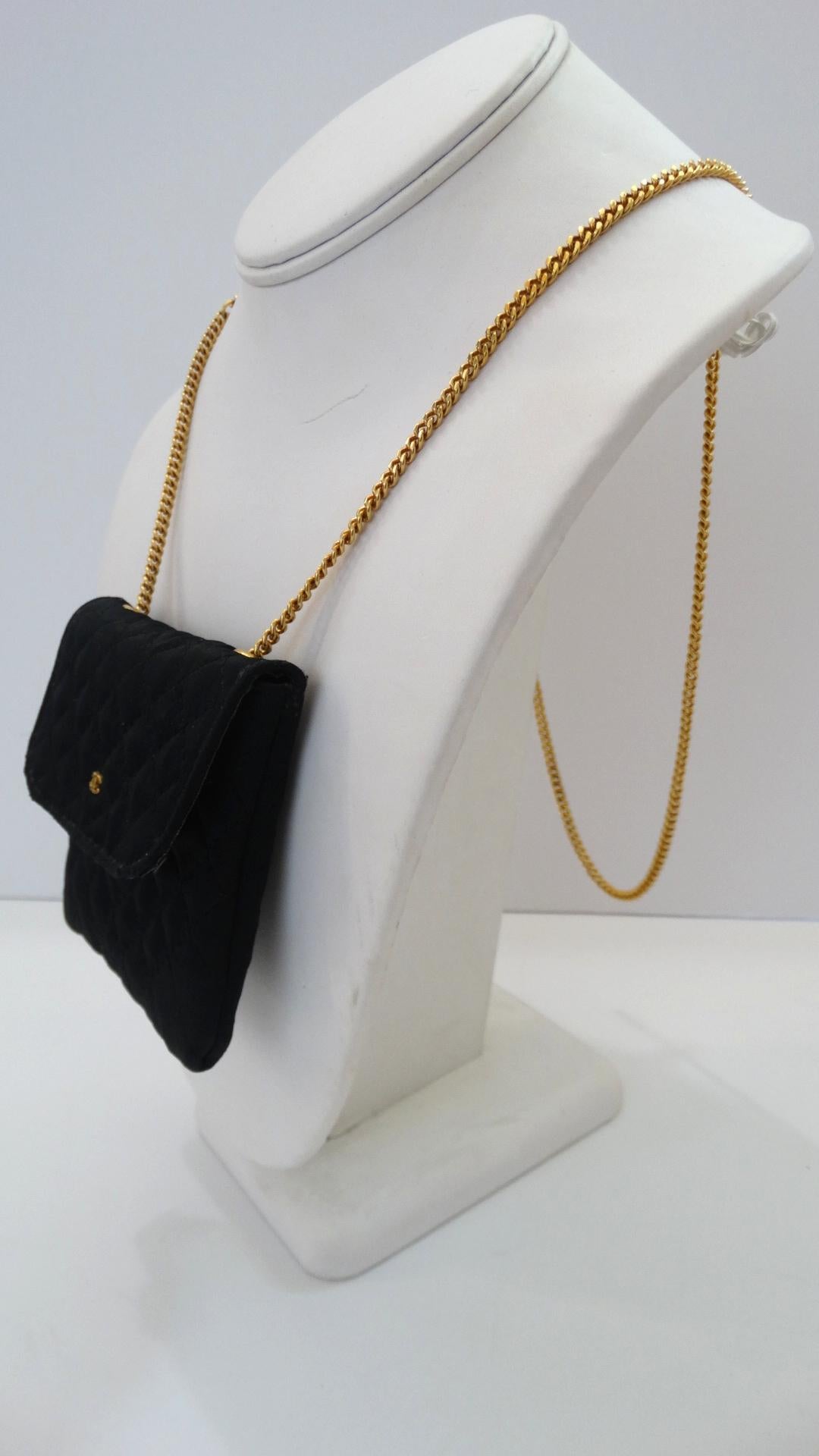 chanel mini necklace bag