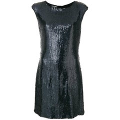 Vintage Chanel Black Sequin Dress