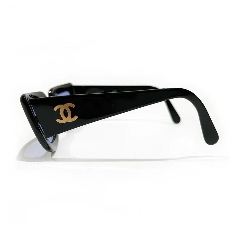 Vintage Chanel Black Sunglasses FW1995 For Sale at 1stDibs