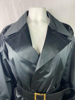 Vintage Chanel Boutique Navy Rain Coat Jacket