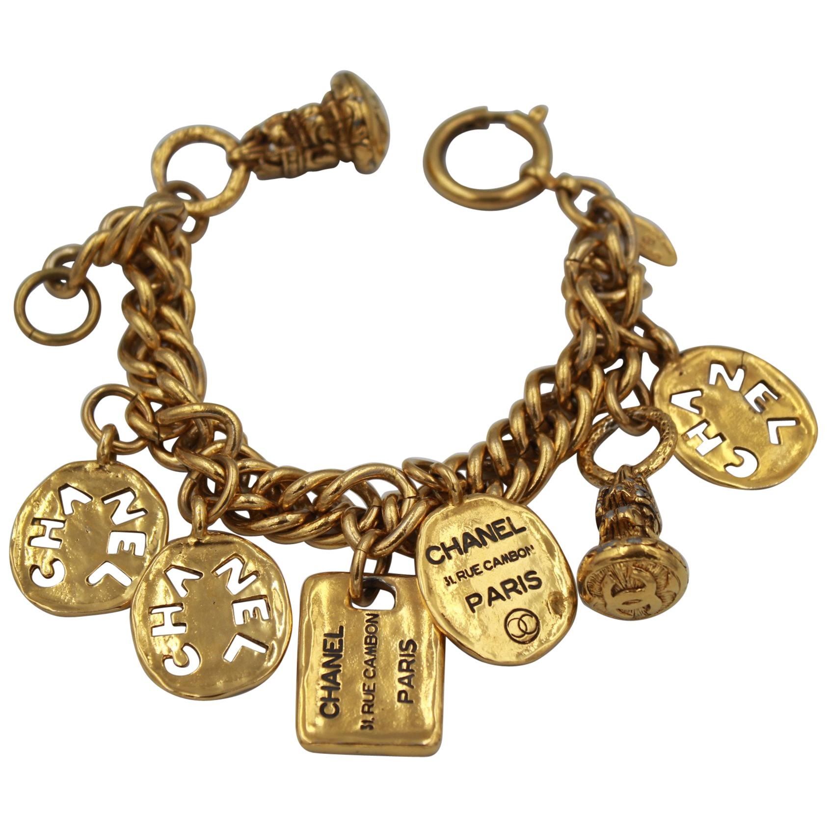 Vintage Chanel Charm Bracelets 55 For Sale at 1stdibs