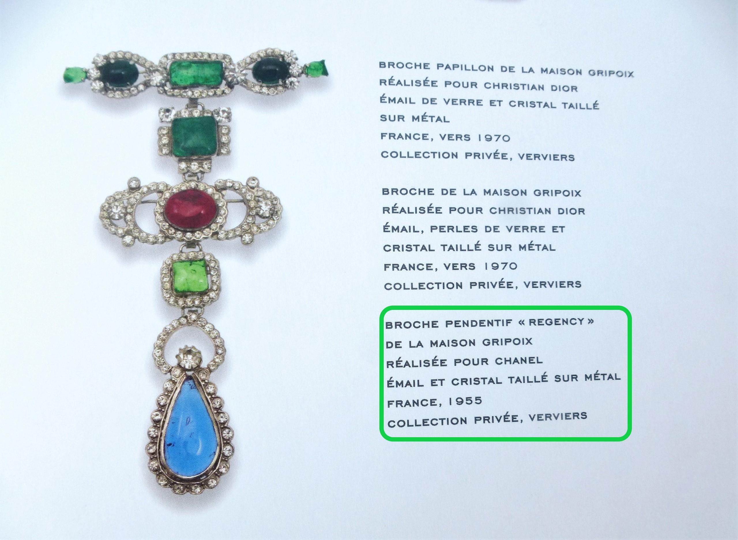 Chanel-Brosche „Regency“, entworfen von Coco Chanel  1955 vergoldet im Zustand „Hervorragend“ im Angebot in Stuttgart, DE