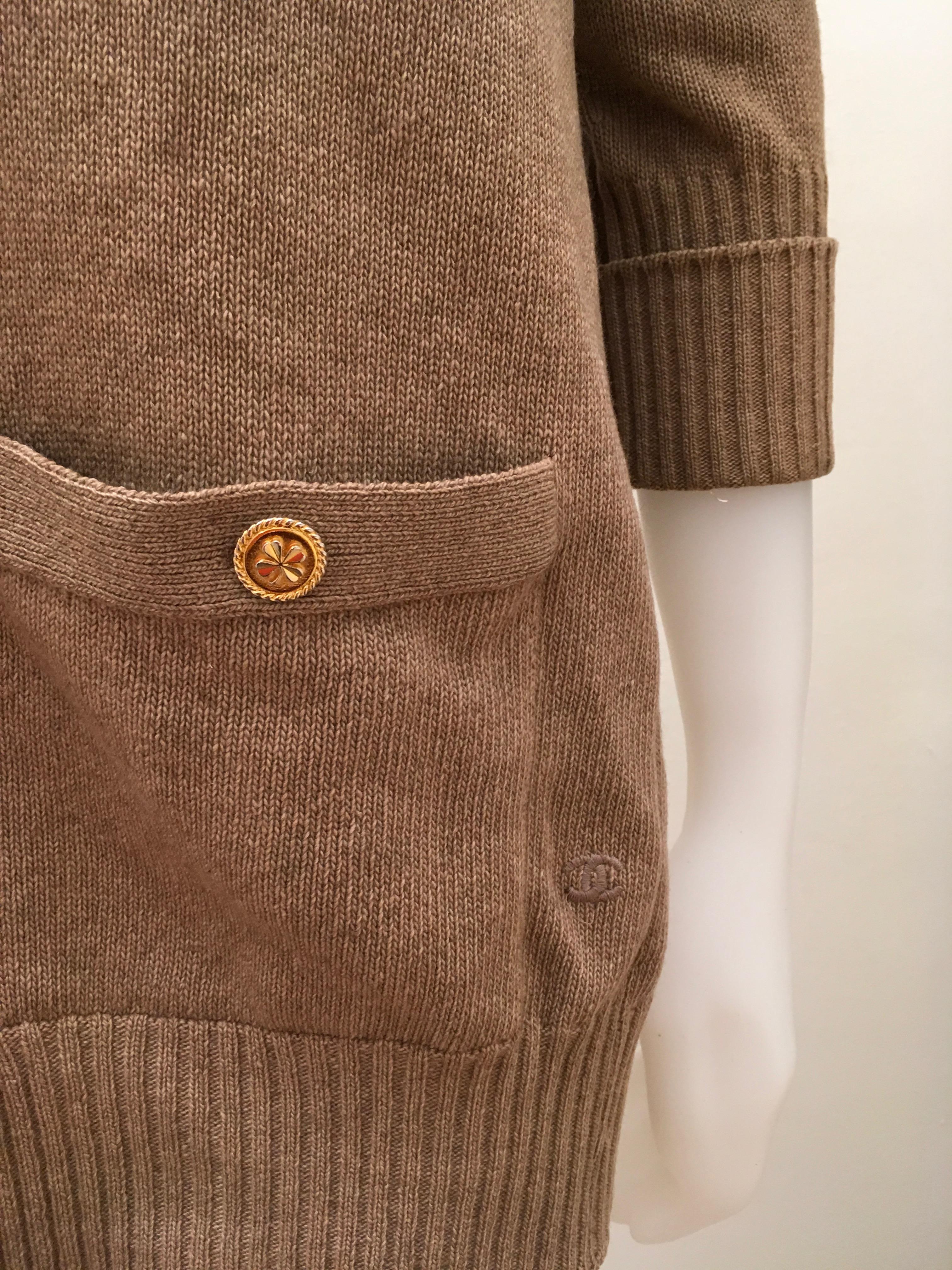 Vintage Chanel Cardigan Sweater... Cashmere Timeless Classic For Sale 1