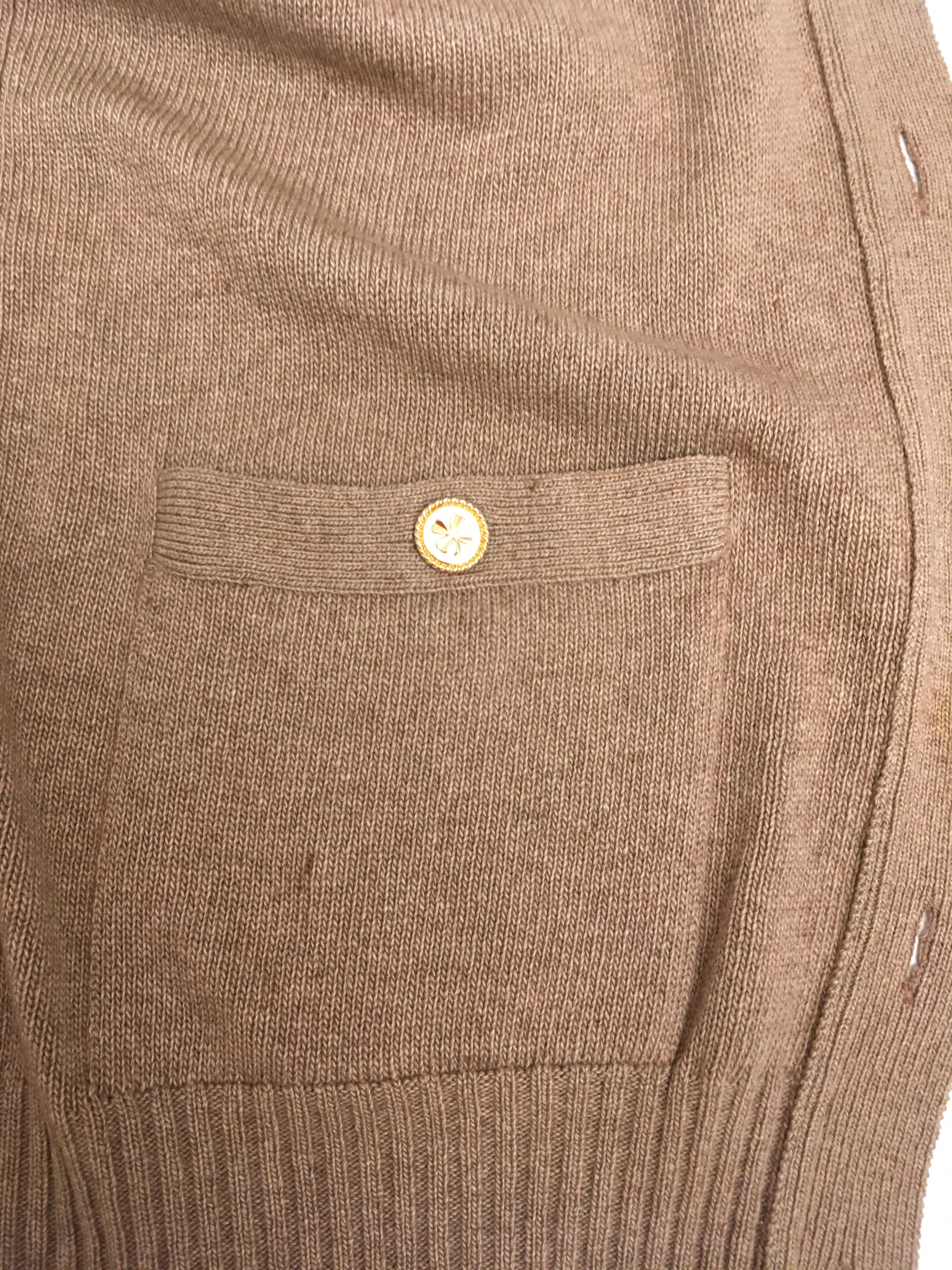 Vintage Chanel Cardigan Sweater... Cashmere Timeless Classic For Sale 2