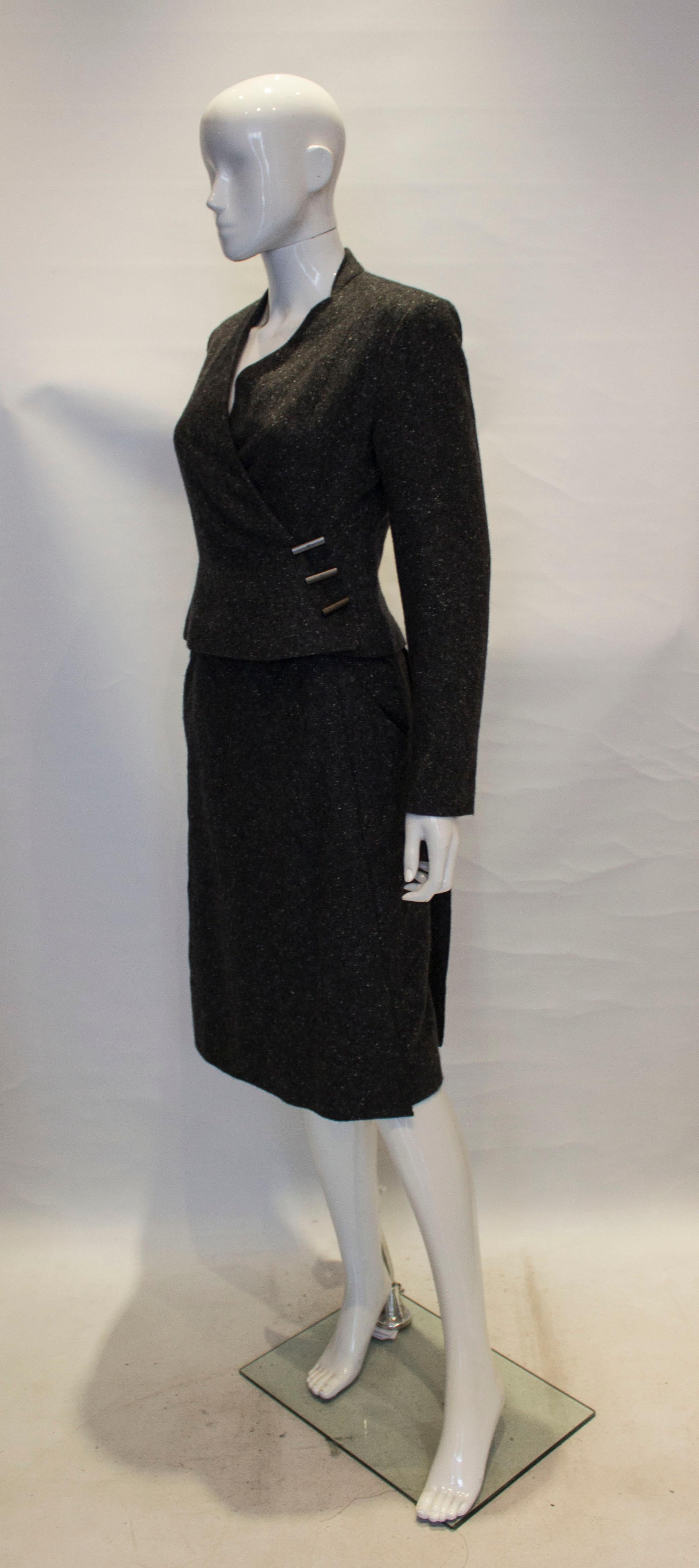 Vintage Chanel Cashmere Suit In Good Condition For Sale In London, GB