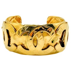 Vintage Chanel CC Logo Cuff 1994