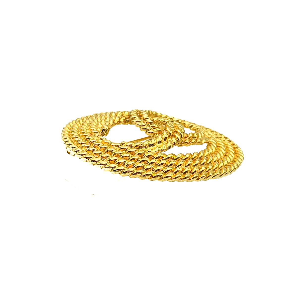 Vintage Chanel CC Logo Seilbrosche 1989 im Zustand „Gut“ im Angebot in Wilmslow, GB