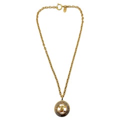 Vintage Chanel CC Sunburst Necklace 1980s