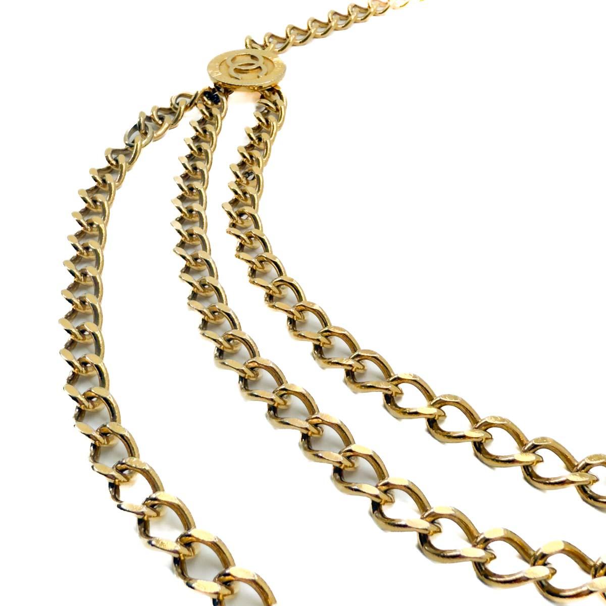 Vintage Chanel Kette Logo Charme Gürtel 1984 im Angebot 5