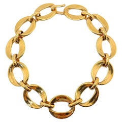 Vintage Chanel Chunky Chain Collar Necklace 1970s