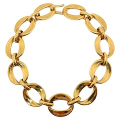 Chanel Collier collier à chaîne épaisse vintage des années 1970