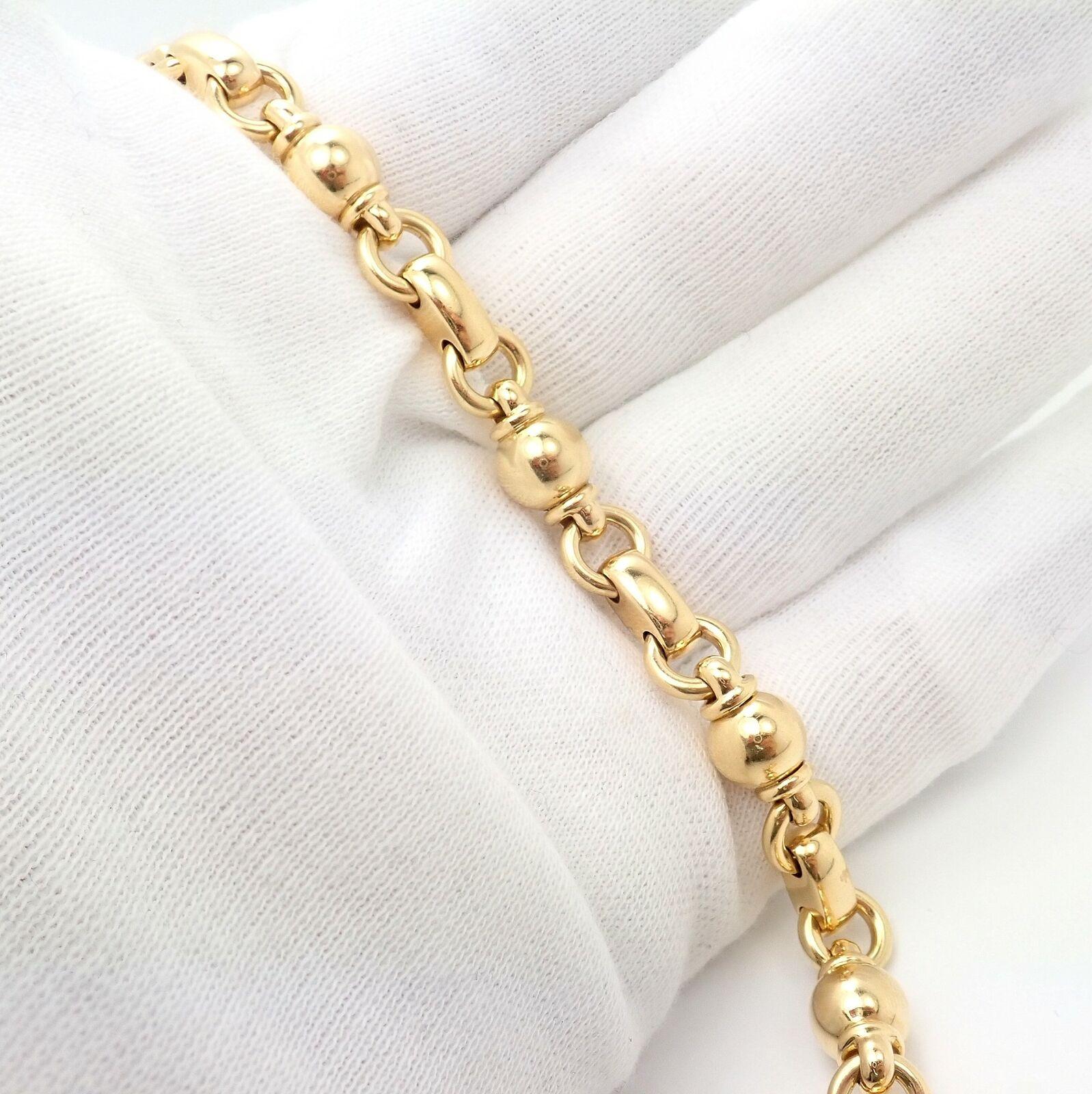 Vintage Chanel Classic Link Yellow Gold Bracelet In Excellent Condition For Sale In Holland, PA