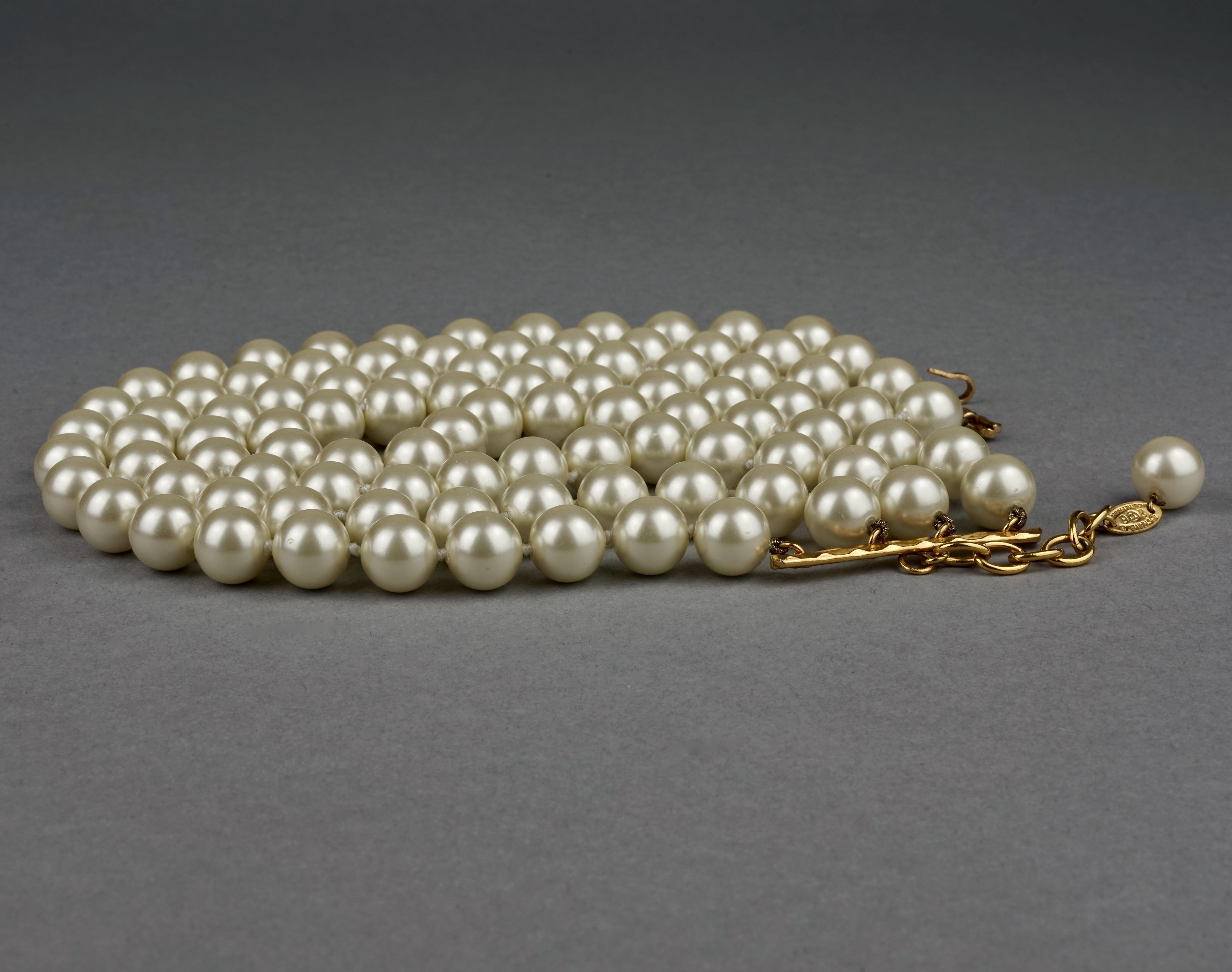 multi strand pearl necklace choker