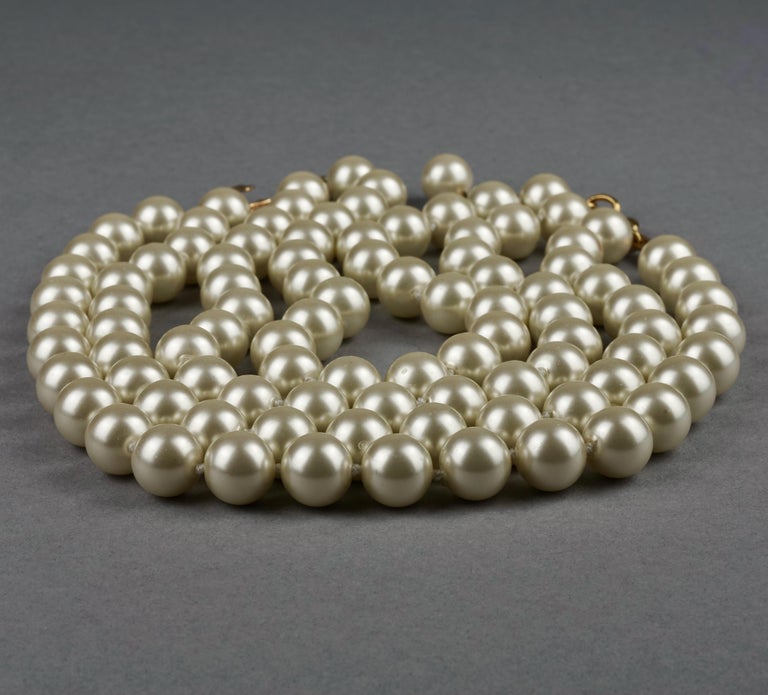 Vintage CHANEL Classic Multi Strand Pearl Choker Necklace 2