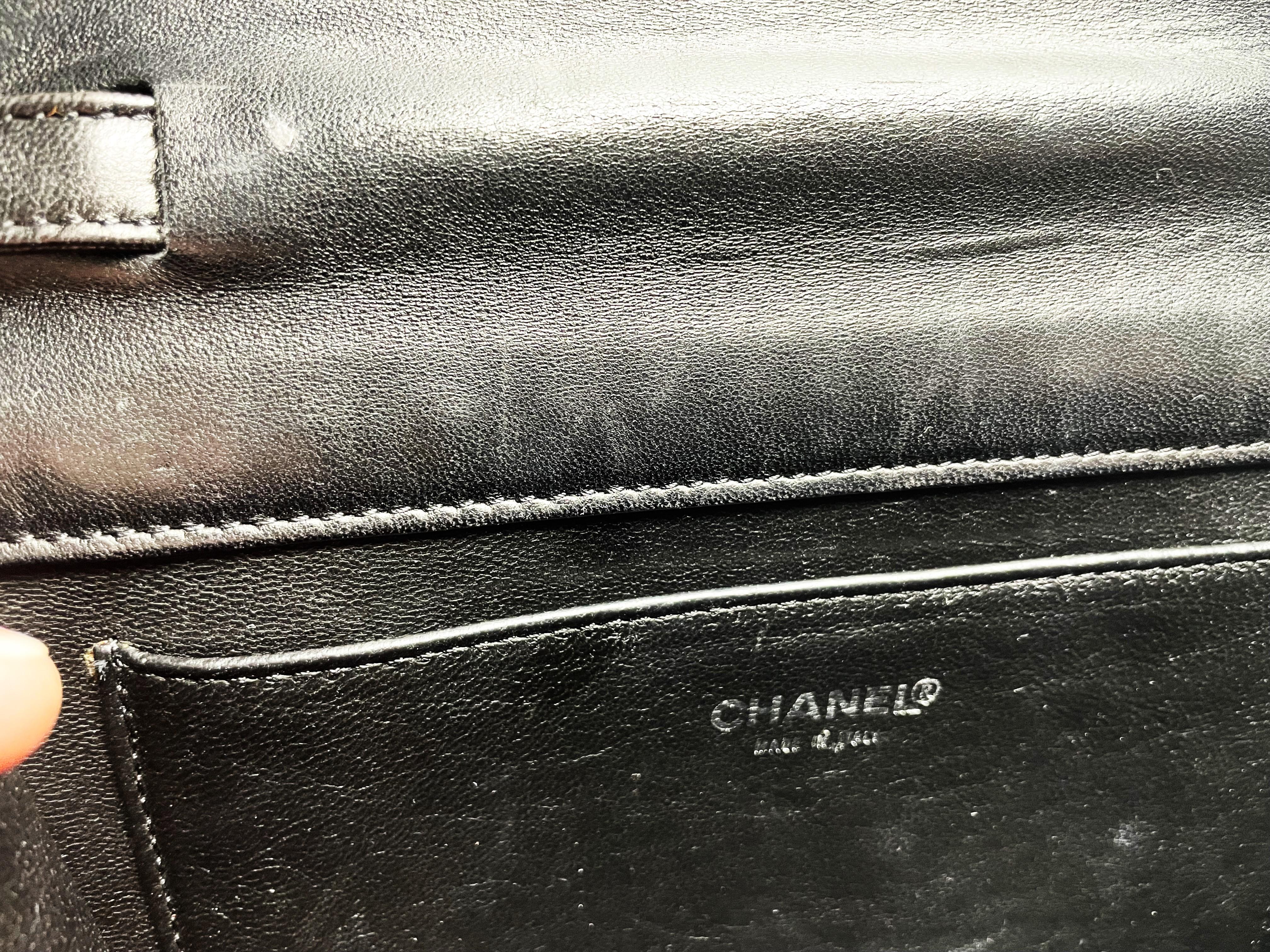 Vintage Chanel Clutch 1990s 'JUST A DROP OF NR. 5' For Sale 6