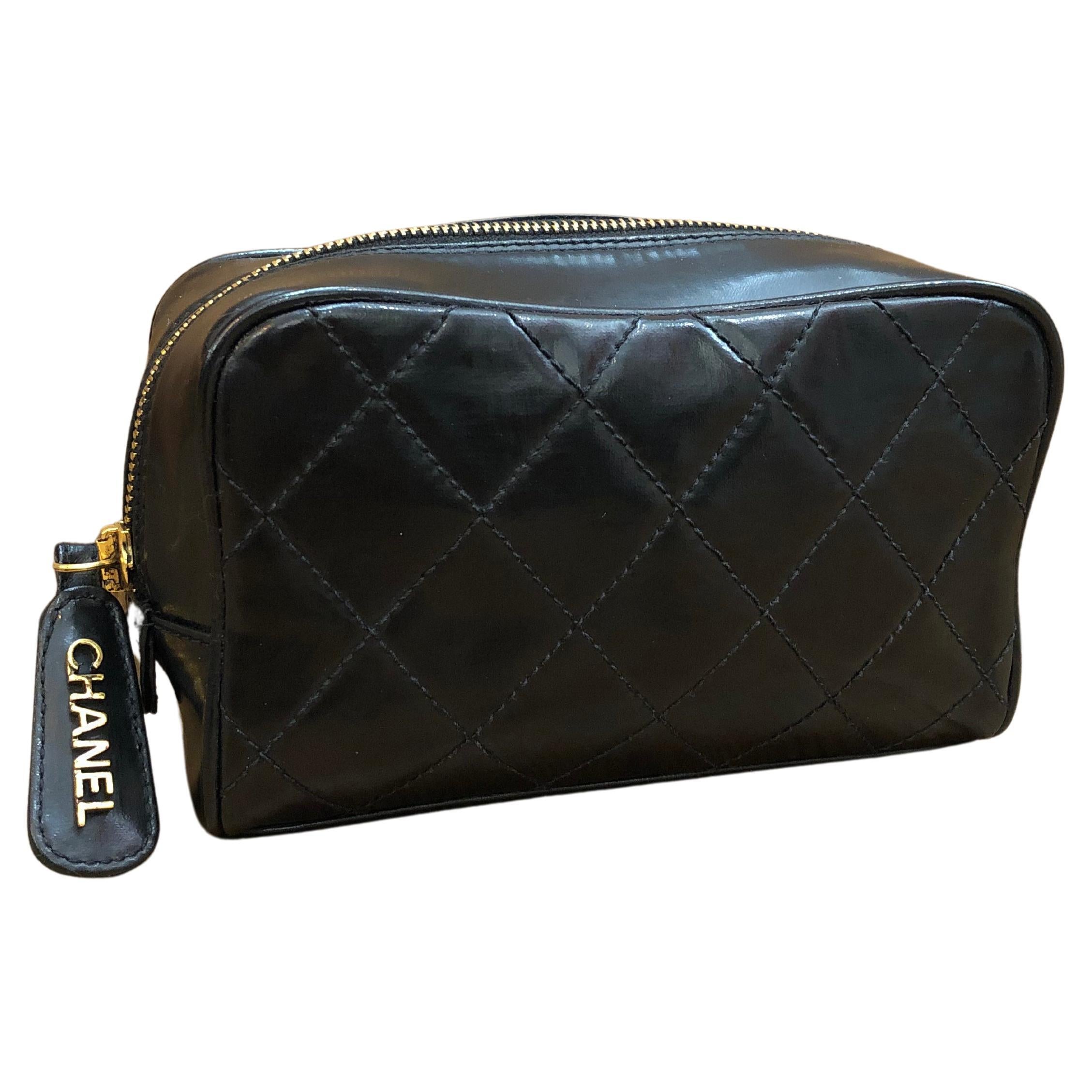 Louis Vuitton Black Epi Leather Small Cosmetic Pouch-Crossbody 6.5in x 4in  x 2.5