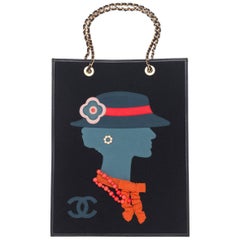 Vintage Chanel "Coco" Lady Shopper Tote Handbag