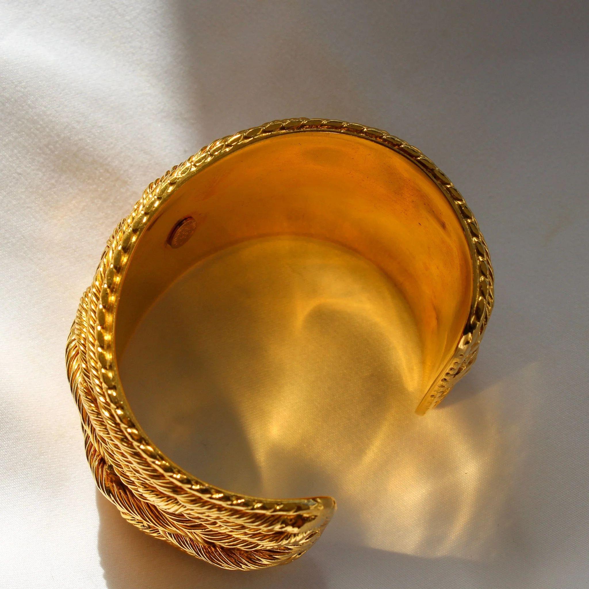 chanel gold cuff