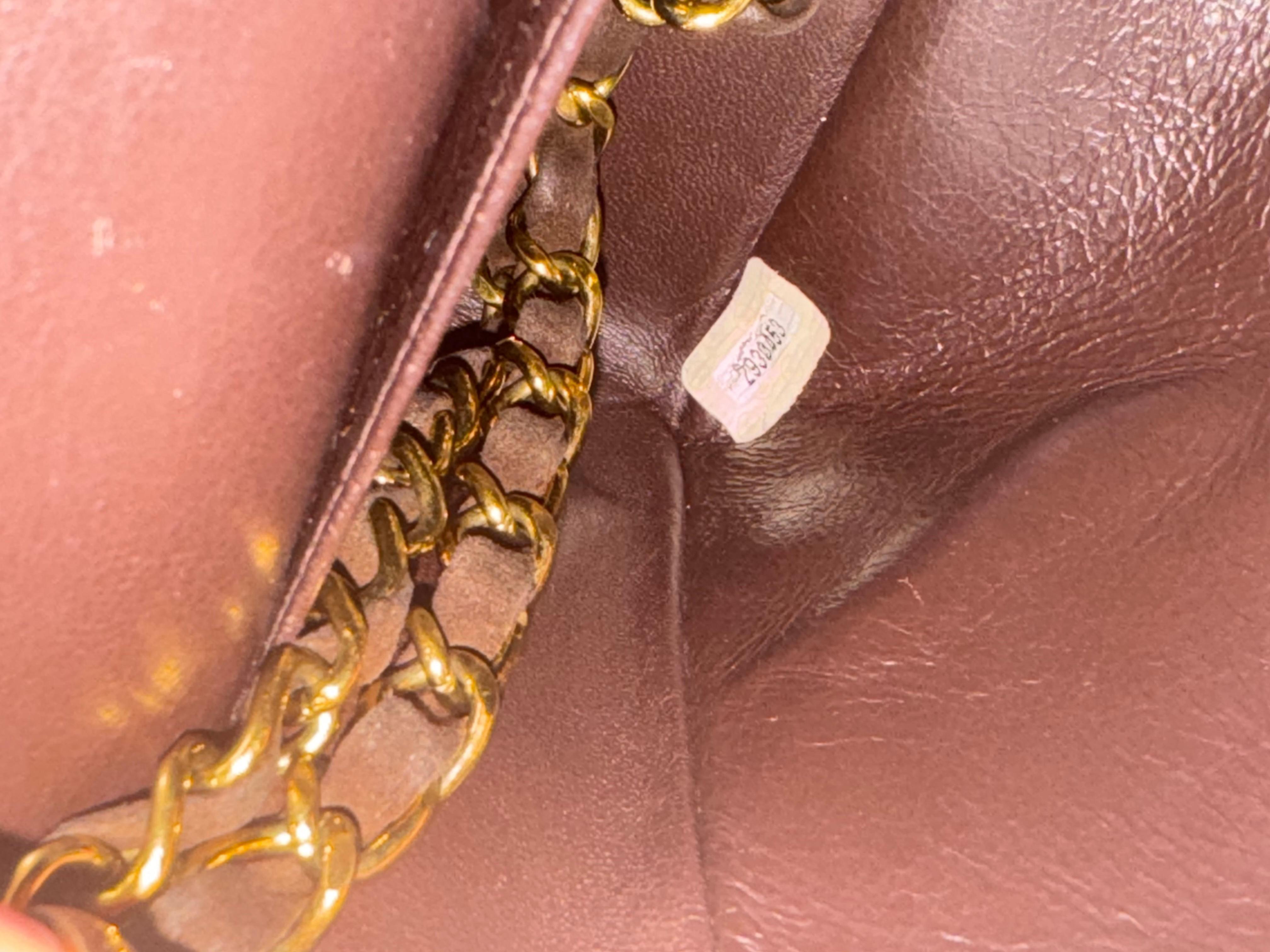 Vintage Chanel Dark Brown Suede Quilted Small Double Flap Bag en vente 16