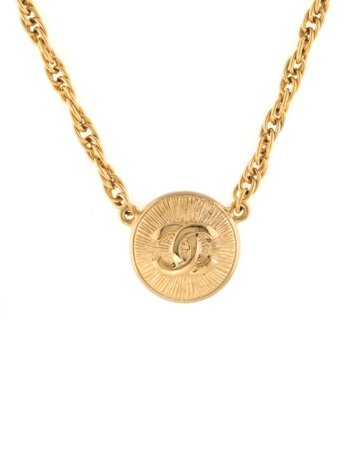chanel coin necklace