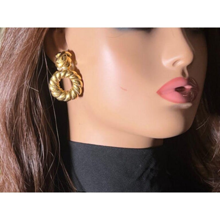 vintage chanel earrings For Sale at 1stDibs