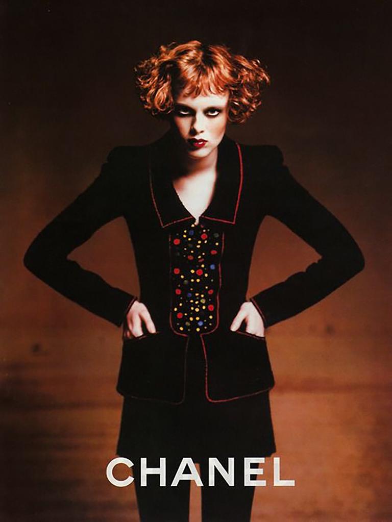 Donna Vintage Chanel Autunno 1997: Giacca Bouclé ricamata in passerella in vendita
