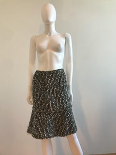 Vintage Chanel Fit and Flare Tweed Skirt