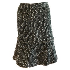 Vintage Chanel Fit and Flare Tweed Skirt