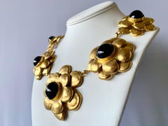 Vintage Chanel Flower Statement Necklace