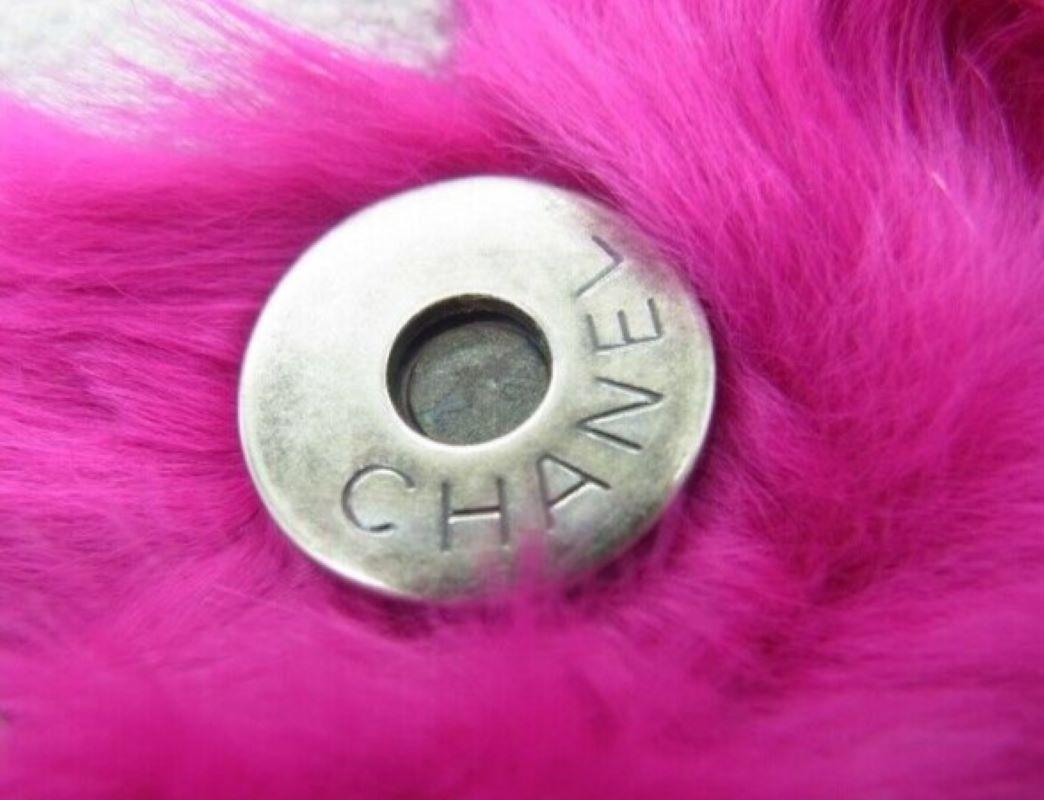 Vintage Chanel Fur Shoulder Bag/Clutch For Sale 2