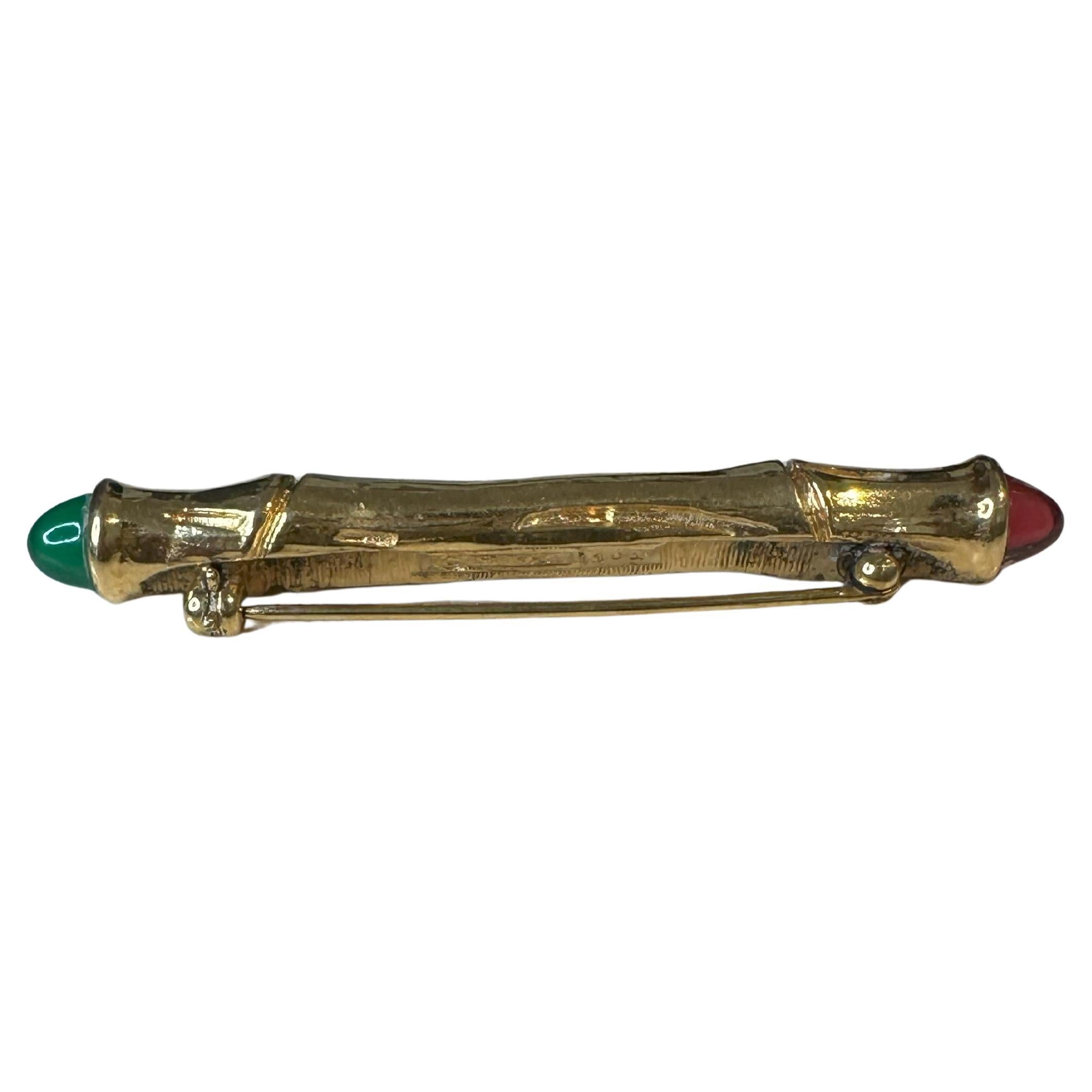 Vintage Chanel Gold Bar Pin
