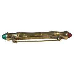 Vintage Chanel Gold Bar Pin