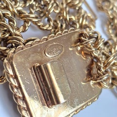 Vintage Chanel Gold CC Double Layered Chain Belt