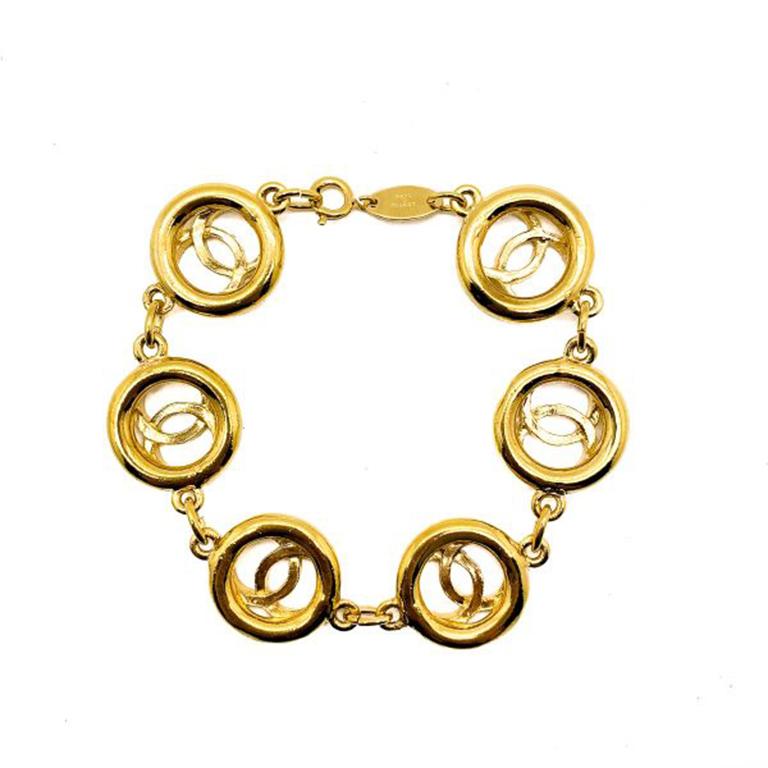 vintage chanel gold bracelet