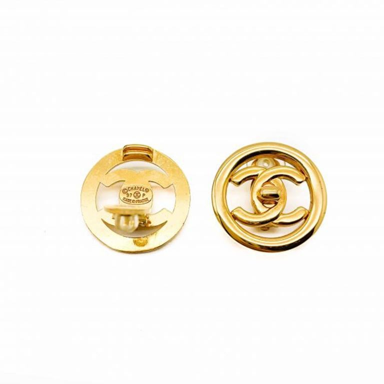 vintage chanel clip on earrings