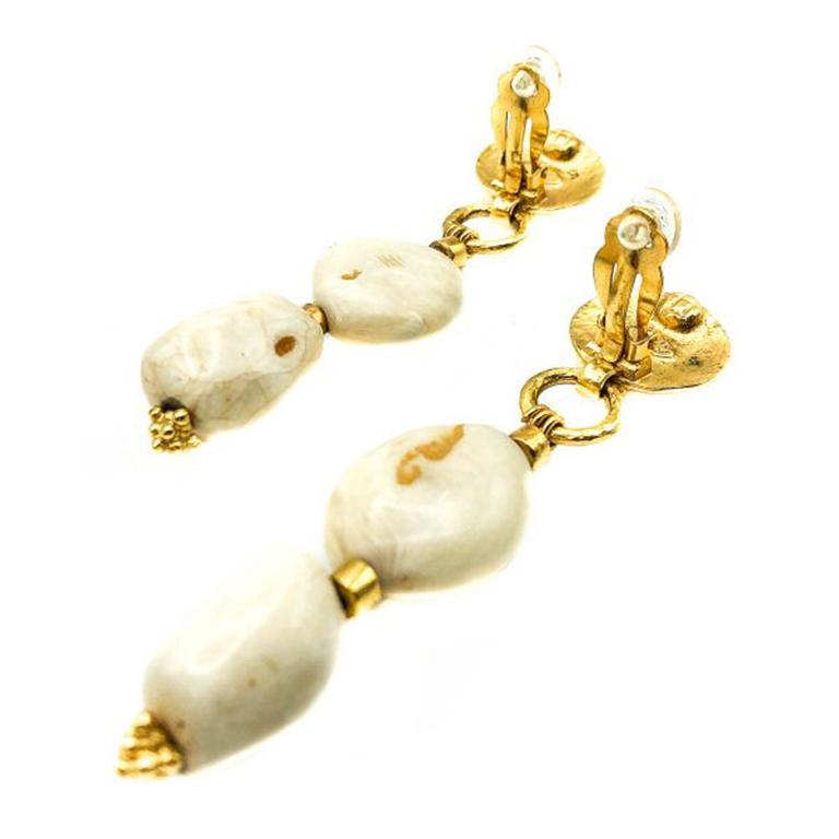 gold summer earrings
