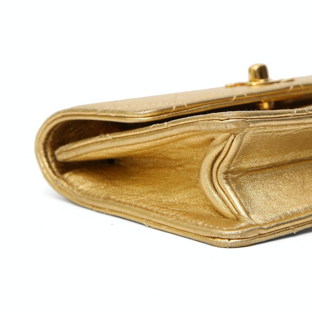 gold shoulder bag