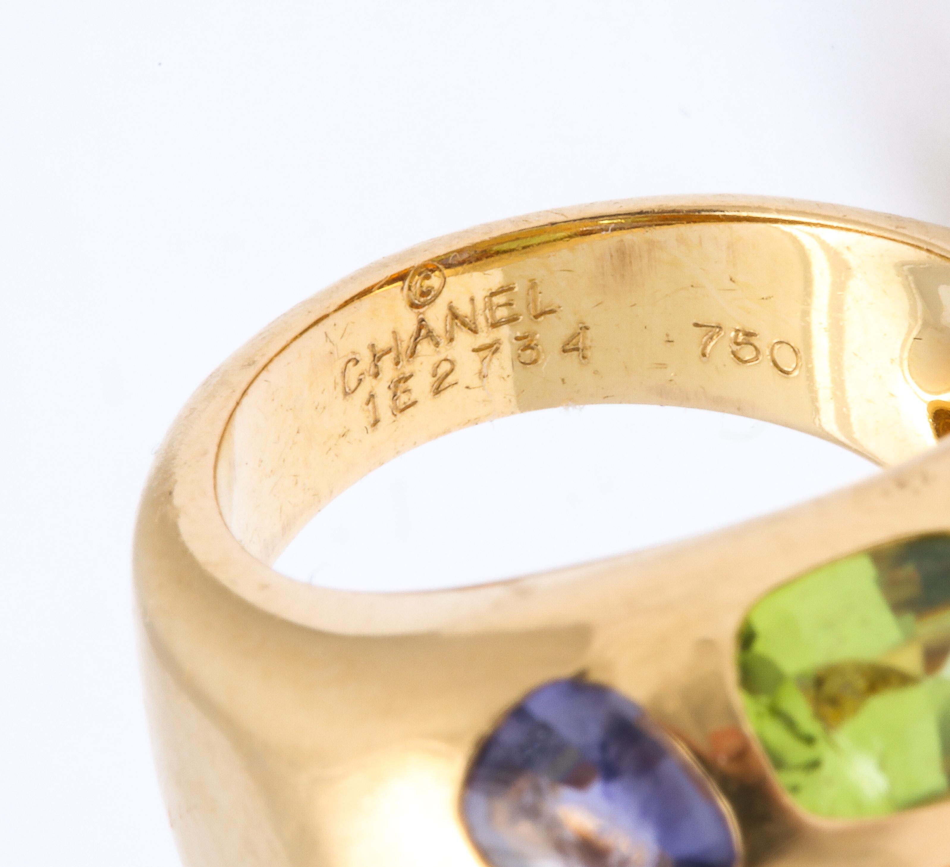 vintage chanel ring gold