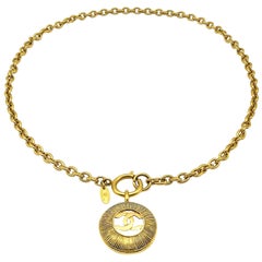 pendant chanel pearl necklace vintage