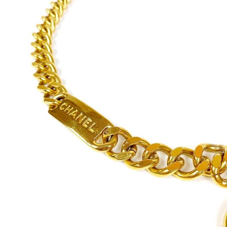 Vintage Chanel Gold Tone Chain Belt at 1stDibs | vintage chanel chain ...